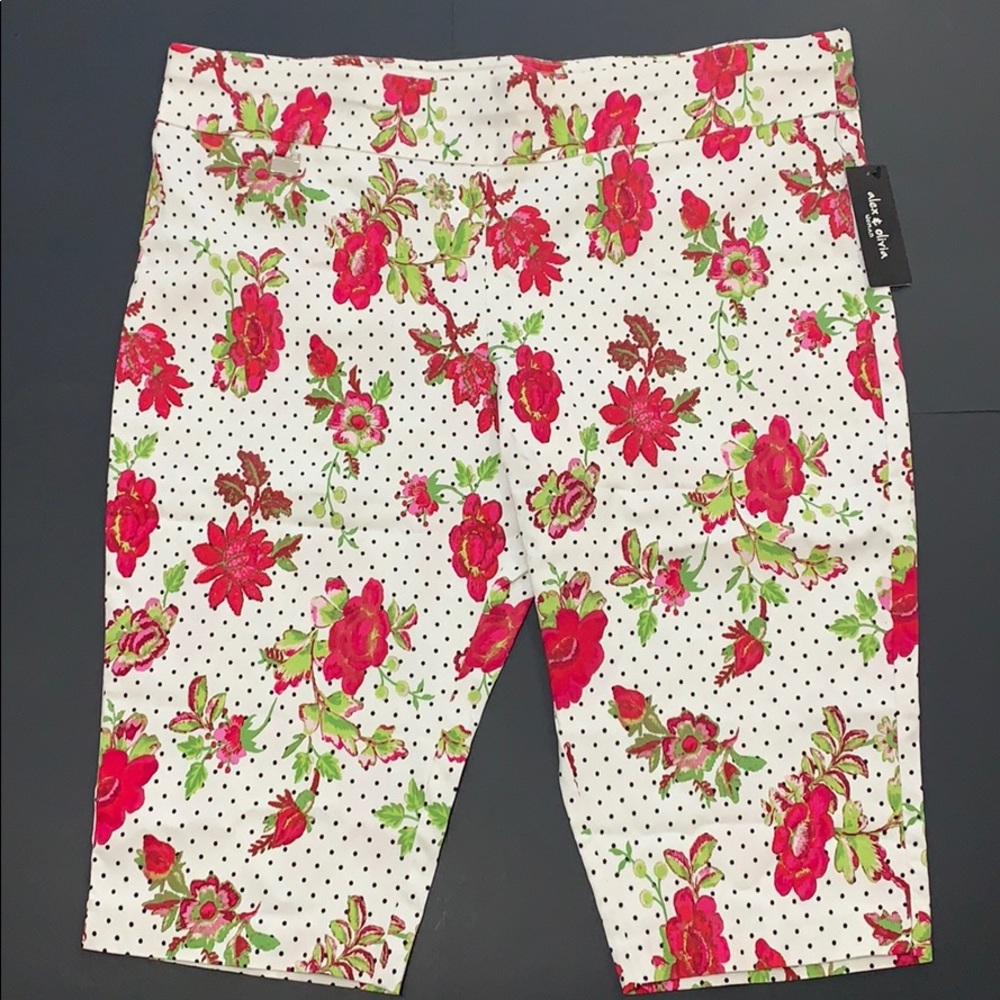 Alex & Olivia Floral and Polka Dot Bermuda Short